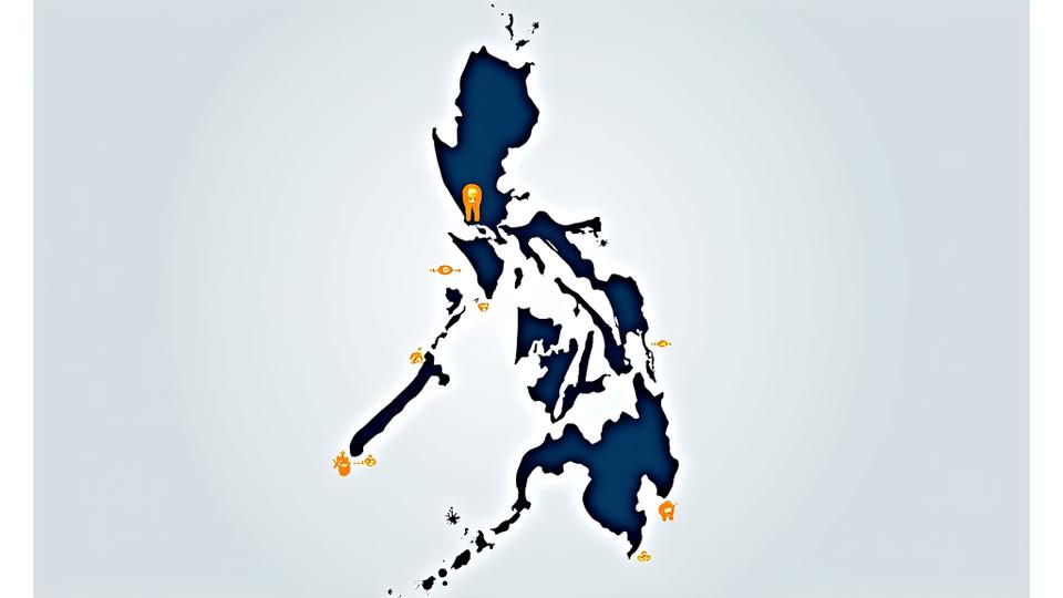 An animated map of the Philippines showing growing regions of Sulyap Kids app usage and school partnerships, highlighted with glowing educational pathways from Metro Manila outwards.