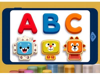 Screenshot of Sulyap Kids phonics app, showing colorful letters and Filipino words