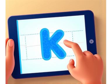 Handwriting practice app interface